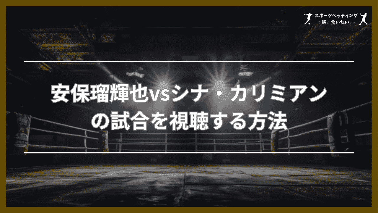 安保瑠輝也vsシナ・カリミアン戦　視聴方法